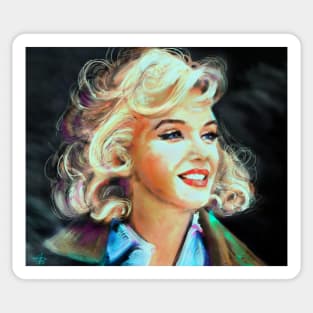 Marilyn Blue Sticker